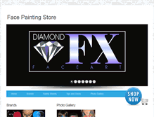 Tablet Screenshot of facepaintingstore.com